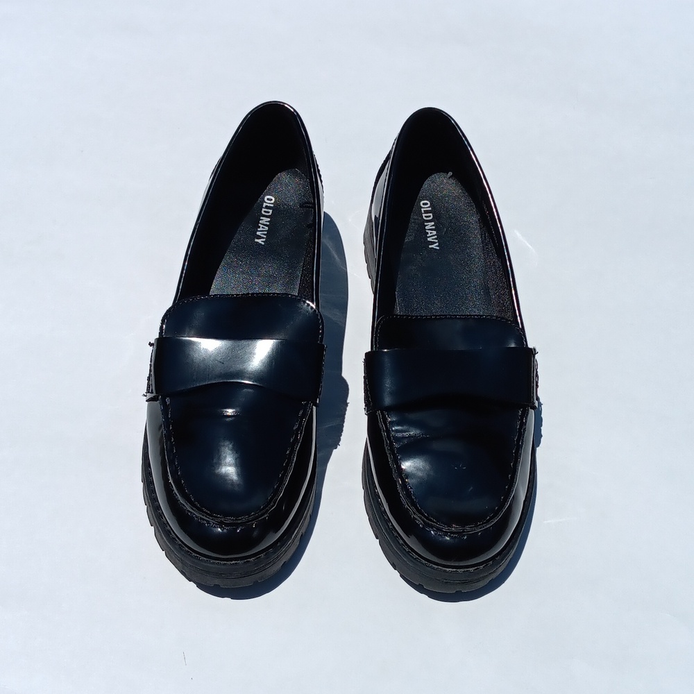 OLD NAVY  Women's Black Chunky  Loafers - 9.5